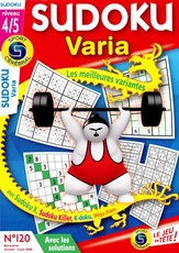 Sudoku Varia niveau 4/5