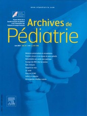 Archives de pédiatrie